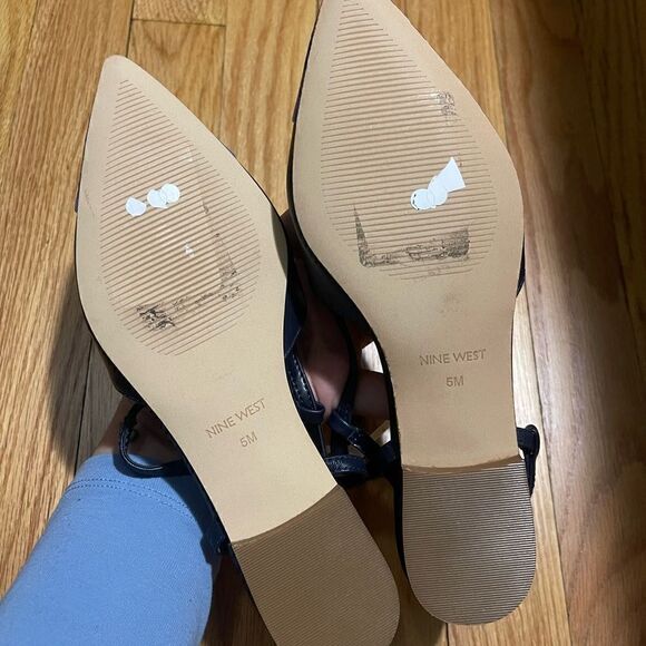 NINE WEST | BABEE SLINGBACK POINTY TOE FLATS - Picture 4 of 5